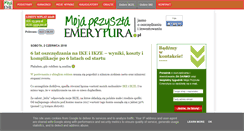 Desktop Screenshot of mojaprzyszlaemerytura.pl